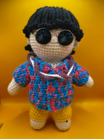 BTS V in Hawaii crocheted doll