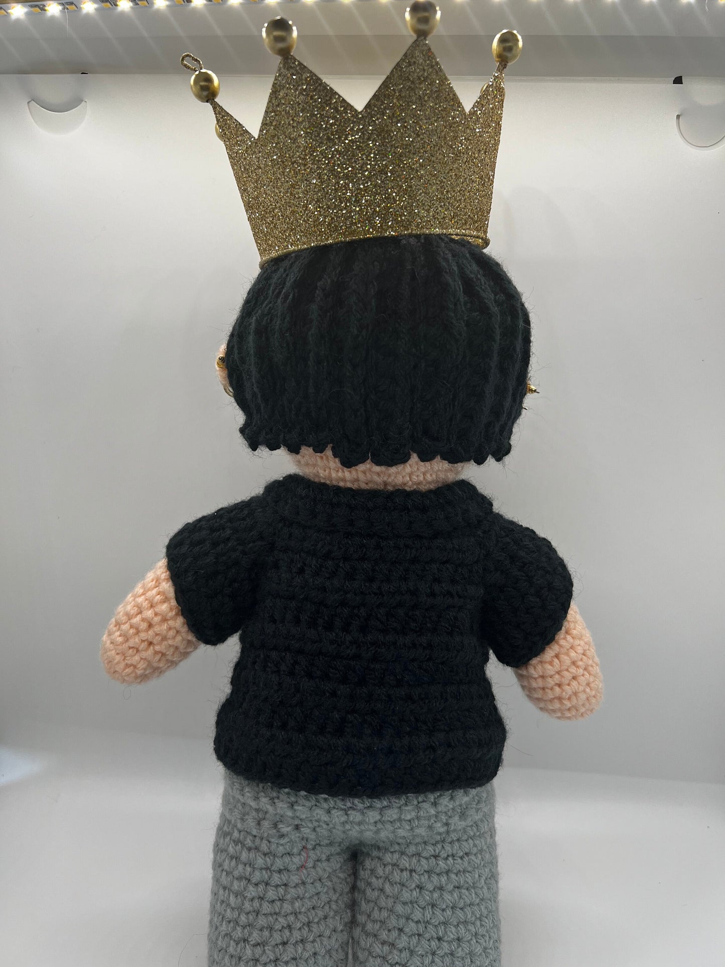 BTS King V who can make anything look beautiful. Hand crochet doll