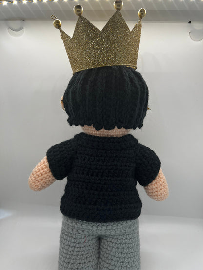 BTS King V who can make anything look beautiful. Hand crochet doll