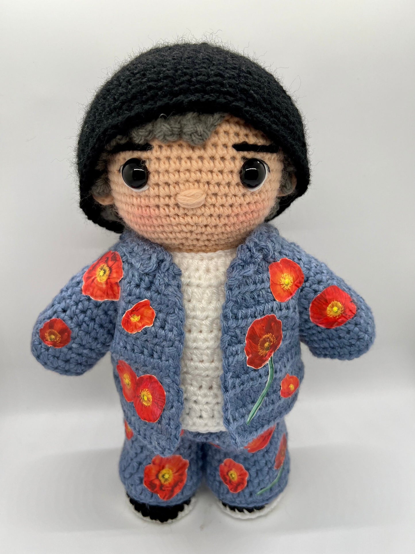 BTS RM Red Poppy Outfit Permission To Dance On Stage Las Vegas, 2022