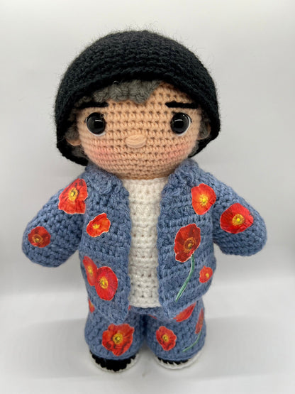 BTS RM Red Poppy Outfit Permission To Dance On Stage Las Vegas, 2022