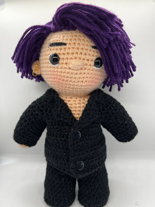 BTS Jung Kook-inspired doll Butter Hotter Remix Purple Hair HOT look