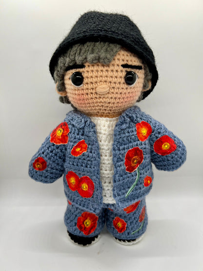 BTS RM Red Poppy Outfit Permission To Dance On Stage Las Vegas, 2022