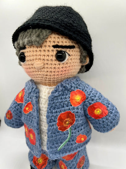 BTS RM Red Poppy Outfit Permission To Dance On Stage Las Vegas, 2022