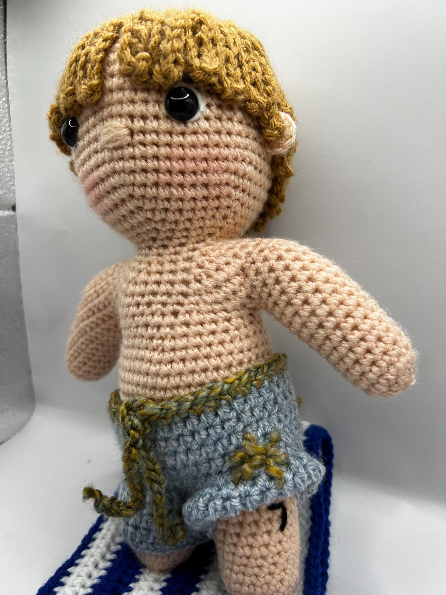 BTS V from vlog Are You Sure?! Jeju Island hand crocheted doll