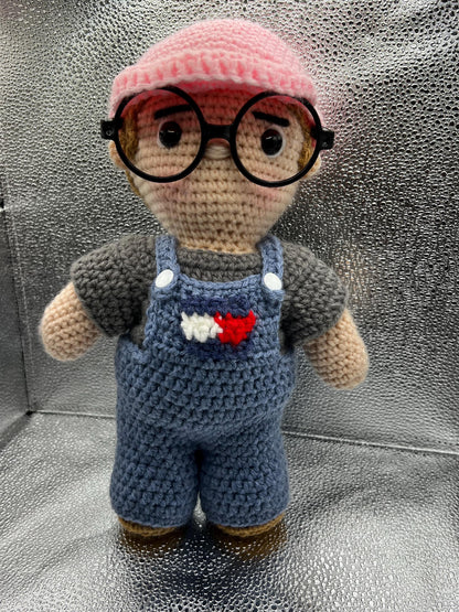 BTS RM Baepsae Dance Practice hand crocheted doll