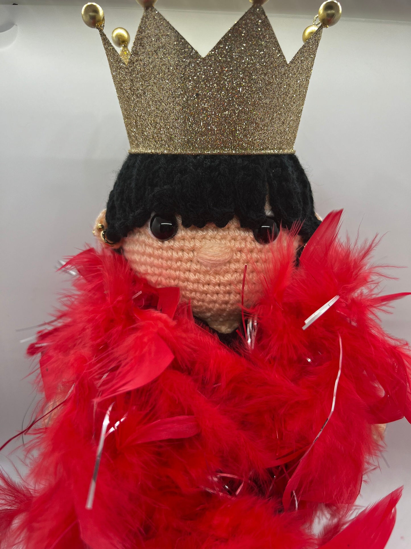 BTS King V who can make anything look beautiful. Hand crochet doll