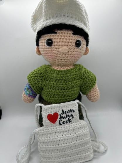 BTS Jung Kook dressed as a military chef!