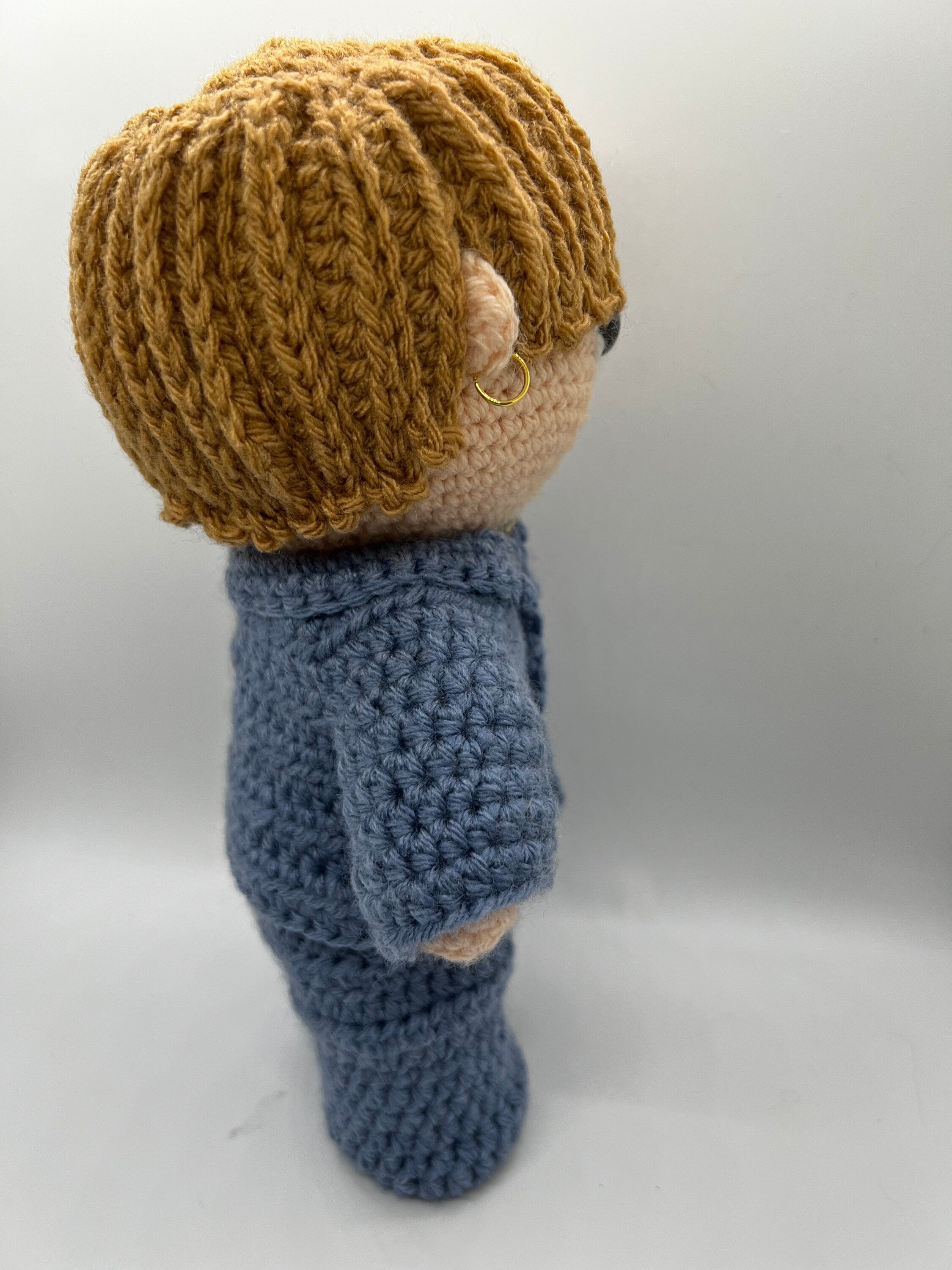 BTS Jimin ARMY song Closer Than This hand crocheted doll