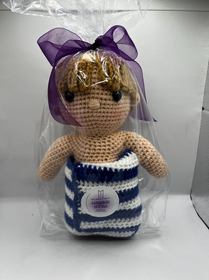 BTS V from vlog Are You Sure?! Jeju Island hand crocheted doll