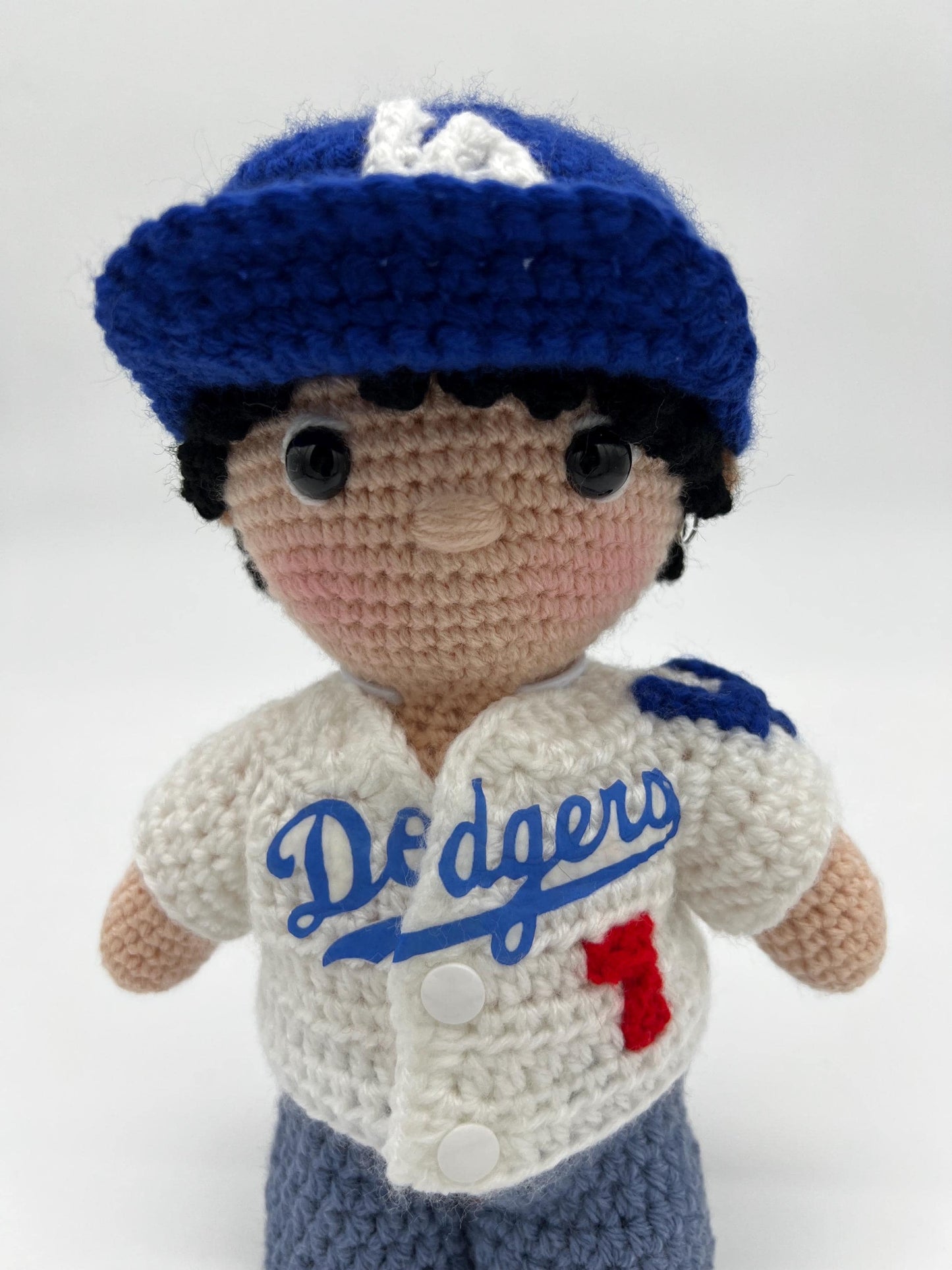 Made to order: BTS V Doll Dodgers Jersey, Handmade Kpop Fan Gift