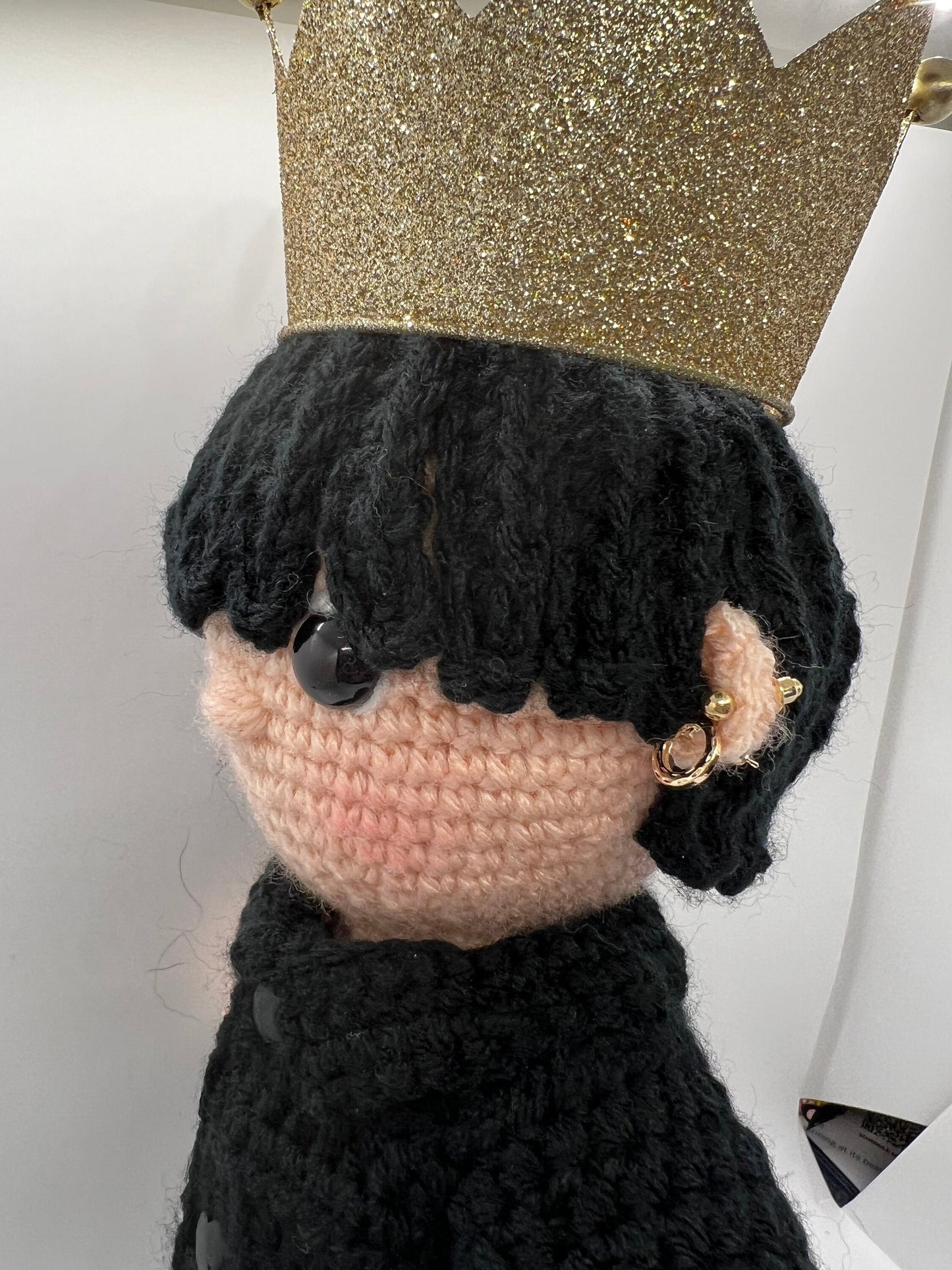 BTS King V who can make anything look beautiful. Hand crochet doll