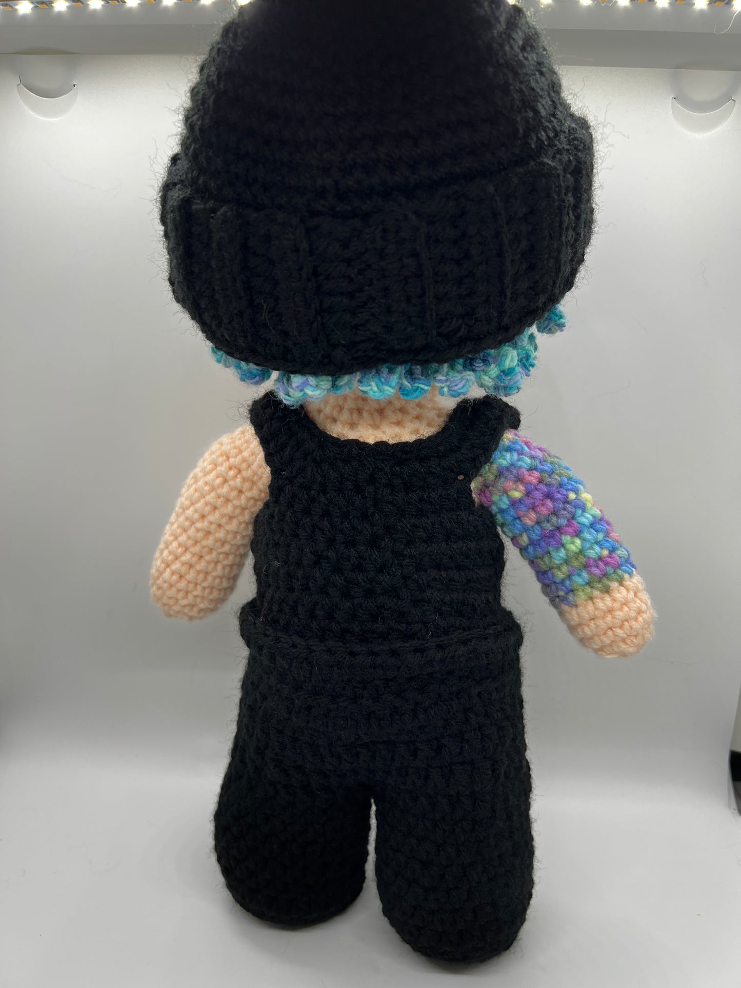 Made to order: JK with blue hair, fashion magazine photoshoot