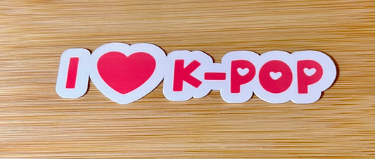 I 💜 Kpop sticker (small)