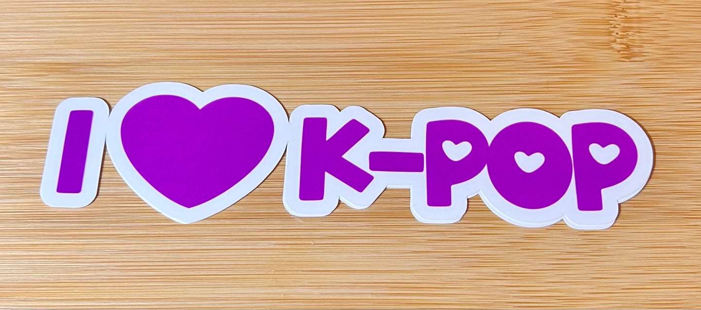 I 💜 Kpop stickers large