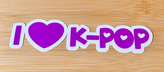 I 💜 Kpop stickers large