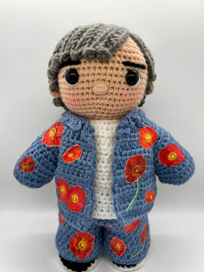 BTS RM Red Poppy Outfit Permission To Dance On Stage Las Vegas, 2022