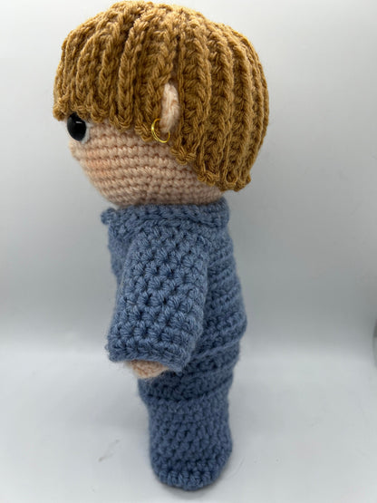 BTS Jimin ARMY song Closer Than This hand crocheted doll