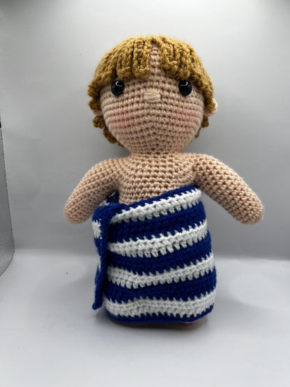 BTS V from vlog Are You Sure?! Jeju Island hand crocheted doll